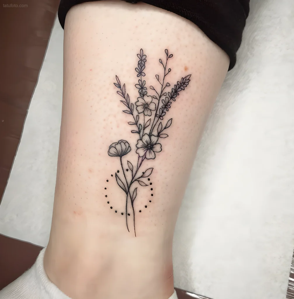 тату-букет-полевых-цветов-пример-рисунка-тату-для-tatufoto-com-28
