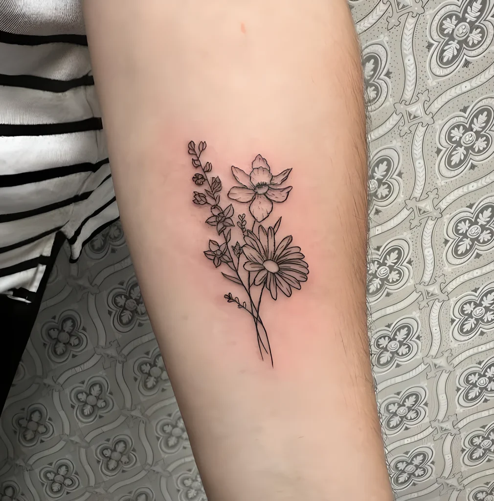 тату-букет-полевых-цветов-пример-рисунка-тату-для-tatufoto-com-29