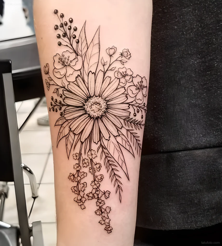 тату-букет-полевых-цветов-пример-рисунка-тату-для-tatufoto-com-31