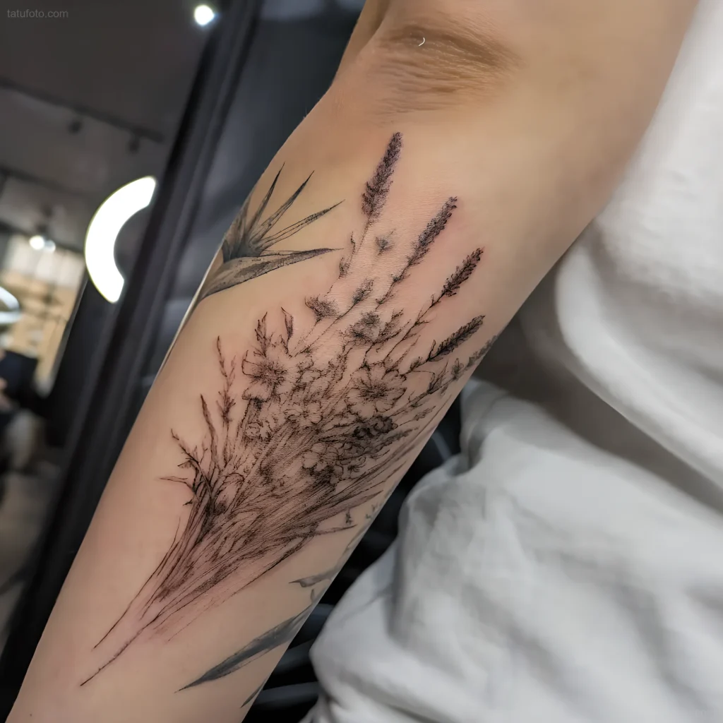 тату-букет-полевых-цветов-пример-рисунка-тату-для-tatufoto-com-32