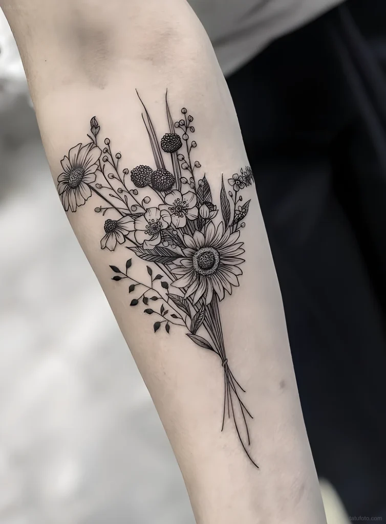 тату-букет-полевых-цветов-пример-рисунка-тату-для-tatufoto-com-39