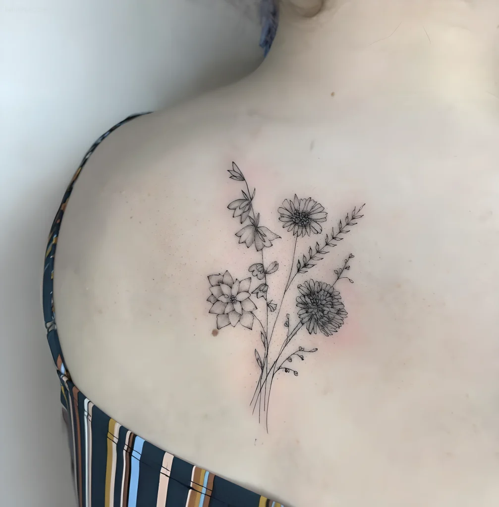 тату-букет-полевых-цветов-пример-рисунка-тату-для-tatufoto-com-43