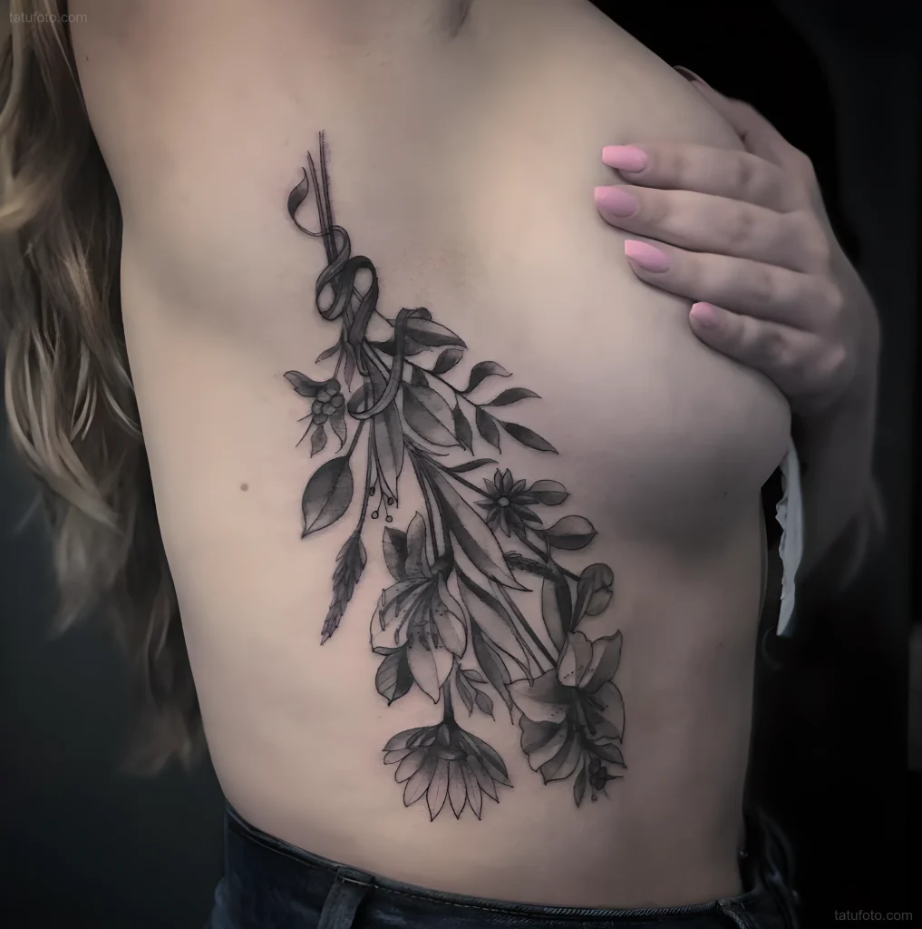 тату-букет-полевых-цветов-пример-рисунка-тату-для-tatufoto-com-47