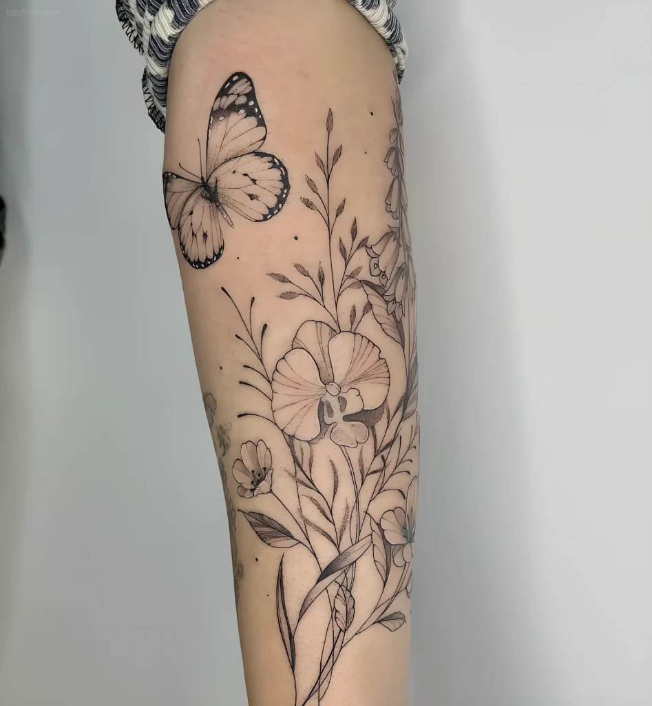 тату-букет-полевых-цветов-пример-рисунка-тату-для-tatufoto-com-53