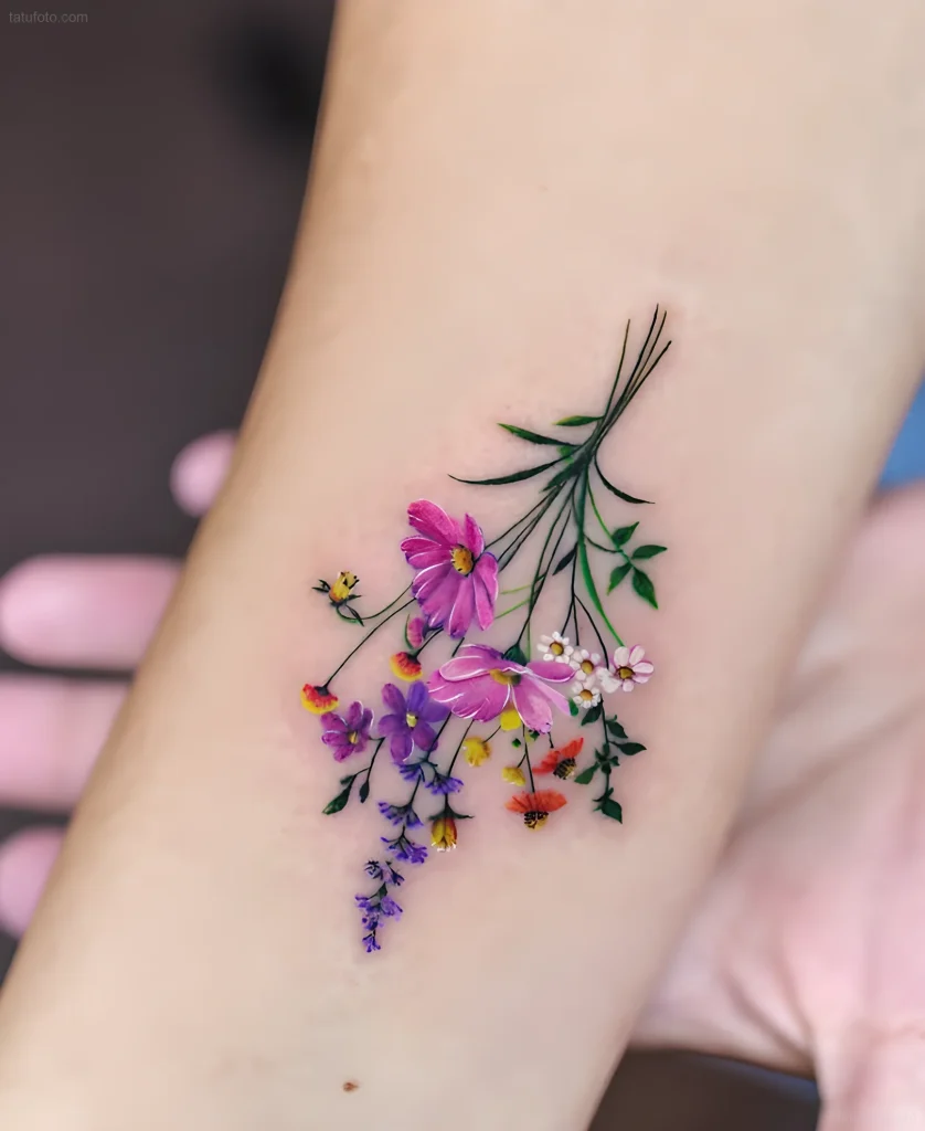 тату-букет-полевых-цветов-пример-рисунка-тату-для-tatufoto-com-6
