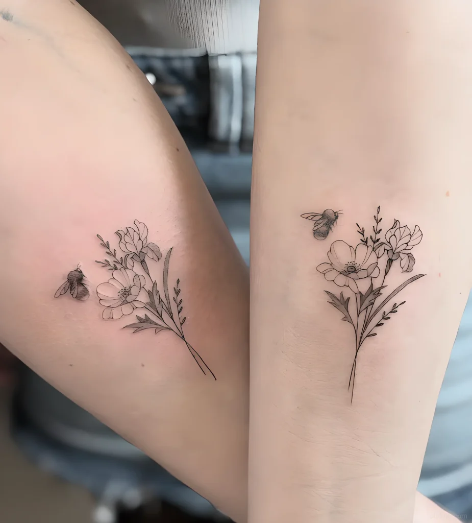 тату-букет-полевых-цветов-пример-рисунка-тату-для-tatufoto-com-7