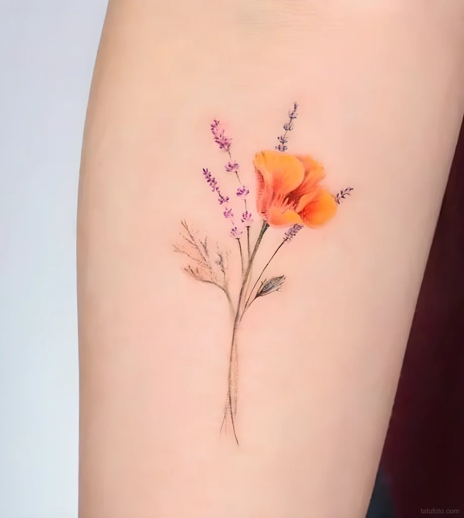 тату-букет-полевых-цветов-пример-рисунка-тату-для-tatufoto-com-9