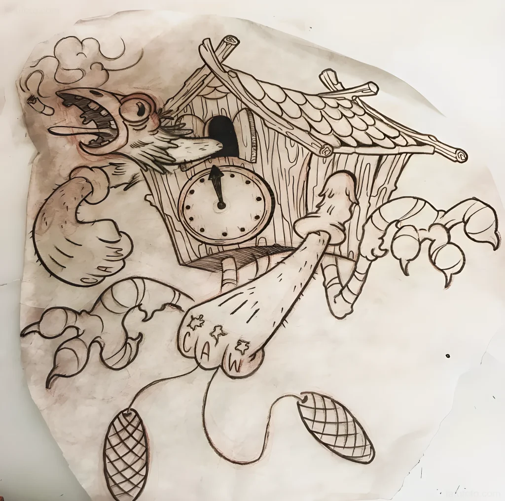 тату-кукушка-пример-рисунка-тату-для-tatufoto-com-21