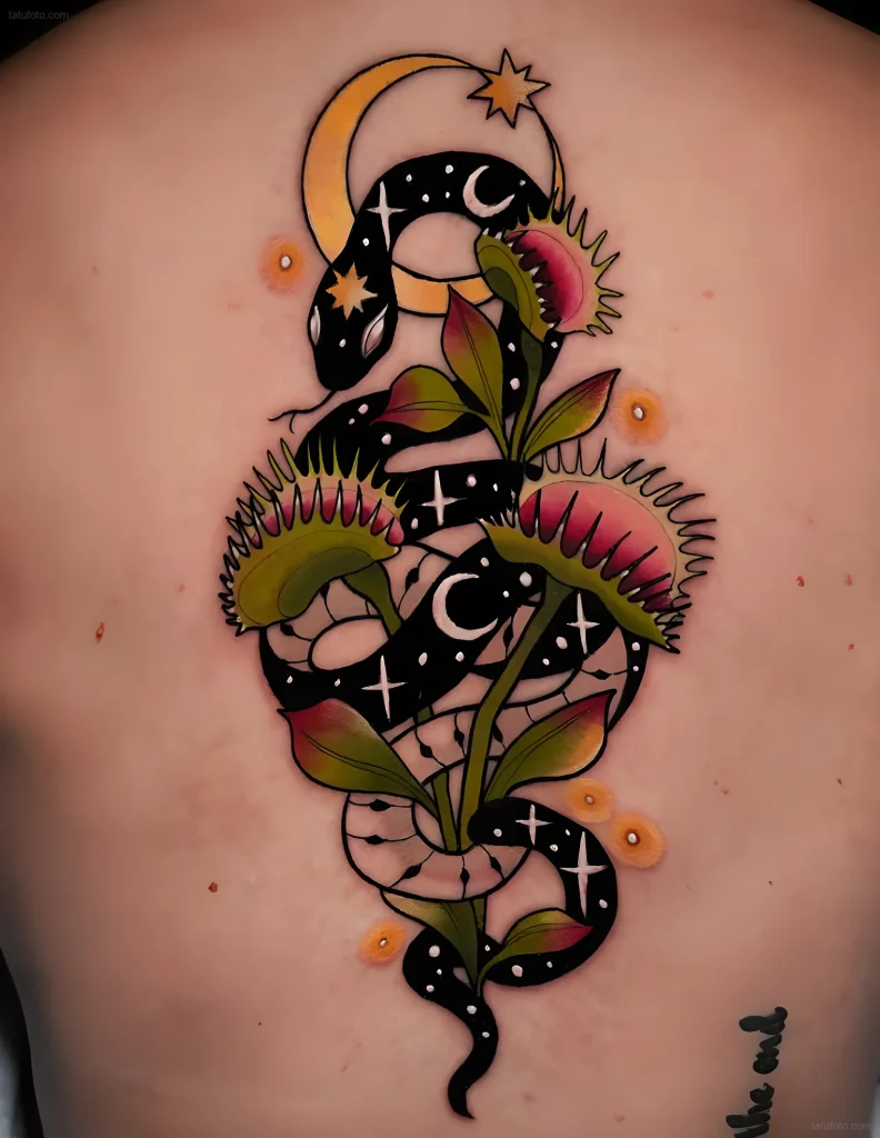 тату-венерина-мухоловка-пример-рисунка-тату-для-tatufoto-com-11