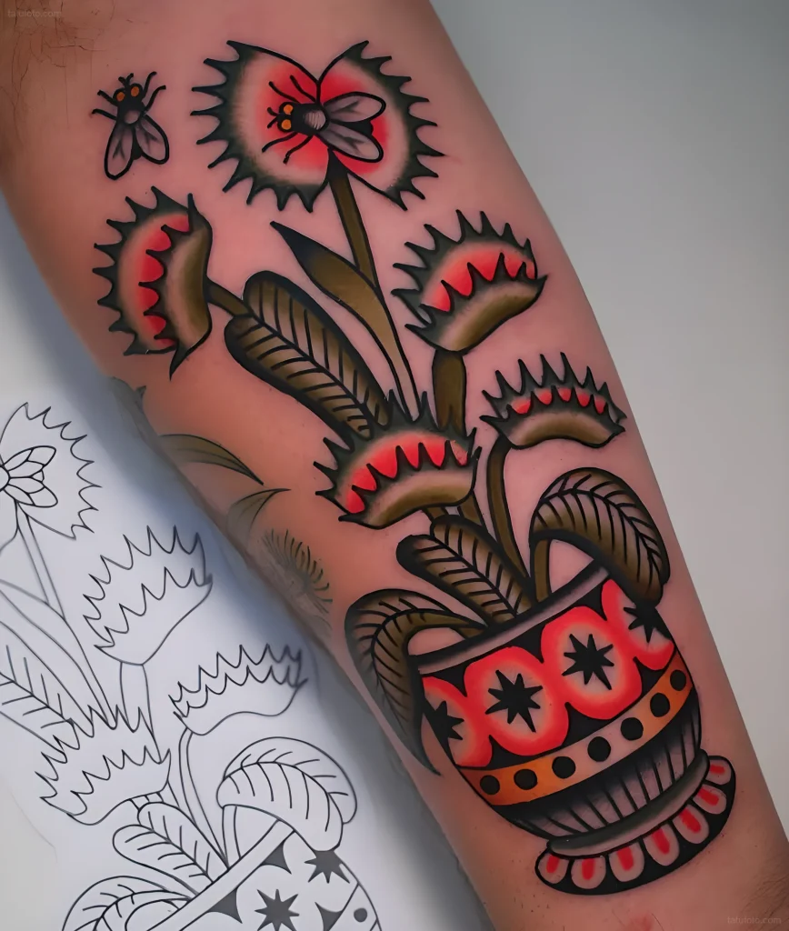 тату-венерина-мухоловка-пример-рисунка-тату-для-tatufoto-com-22