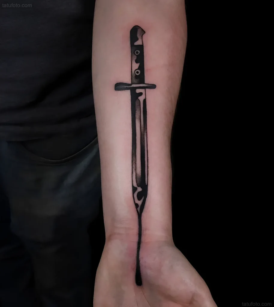 Image de la section 'Image supplémentaire 14' dans l'article sur la Signification du tatouage de baïonnette (optimisation SEO du mat