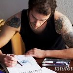 фото процесса нанесения тату 07.12.2018 №012 - tattooing process - tatufoto.com