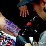 фото процесса нанесения тату 07.12.2018 №053 - tattooing process - tatufoto.com