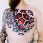 фото Тату в стиле Киберпанк 15.12.2018 №002 - Cyberpunk tattoo - tatufoto.com