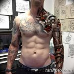 фото Тату в стиле Киберпанк 15.12.2018 №015 - Cyberpunk tattoo - tatufoto.com
