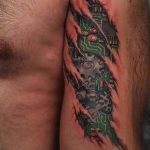 фото Тату в стиле Киберпанк 15.12.2018 №040 - Cyberpunk tattoo - tatufoto.com
