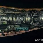 фото Тату в стиле Киберпанк 15.12.2018 №047 - Cyberpunk tattoo - tatufoto.com