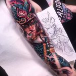 фото Тату в стиле Киберпанк 15.12.2018 №050 - Cyberpunk tattoo - tatufoto.com