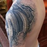 фото Тату в стиле Киберпанк 15.12.2018 №064 - Cyberpunk tattoo - tatufoto.com