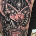 фото Тату в стиле Киберпанк 15.12.2018 №085 - Cyberpunk tattoo - tatufoto.com