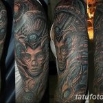 фото Тату в стиле Киберпанк 15.12.2018 №109 - Cyberpunk tattoo - tatufoto.com
