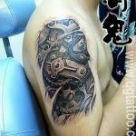 фото Тату в стиле Киберпанк 15.12.2018 №161 - Cyberpunk tattoo - tatufoto.com