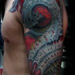 фото Тату в стиле Киберпанк 15.12.2018 №175 - Cyberpunk tattoo - tatufoto.com