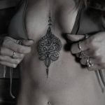 Between Breast Tattoo Underboob And Rib Tattoos On Pinterest Und