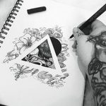 тату геометрия 03.12.2018 №044 - sketch tattoo geometry - tatufoto.com