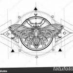 Black and white butterfly over sacred geometry sign, isolated ve