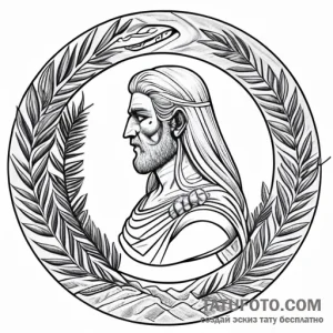 амазонка, выгравированная на камне, древность… — эскиз тату (№1748670556_0, 31.05.2025 05:49) — Tatufoto.com