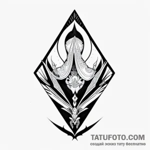 масть карт пика, tattoo line art, clean lines… — эскиз тату (№1748744146_1, 01.06.2025 02:15) — Tatufoto.com