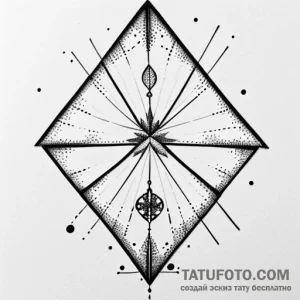 пентакль, tattoo line art, black and white sk… — эскиз тату (№1748753536_0, 01.06.2025 04:52) — Tatufoto.com