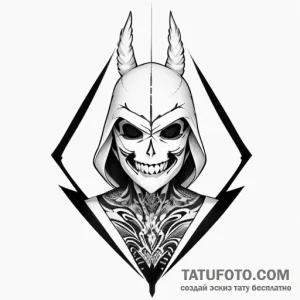 Smile, concept art for tattoo, clean lines, c… — эскиз тату (№1748754527_0, 01.06.2025 05:08) — Tatufoto.com
