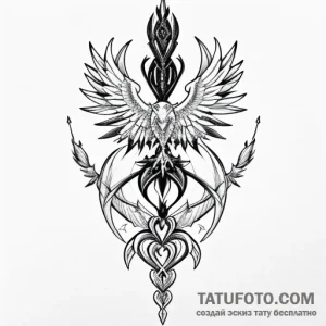 Caduceus, tattoo flash sheet design, realisti… — эскиз тату (№1748765437_1, 01.06.2025 08:10) — Tatufoto.com