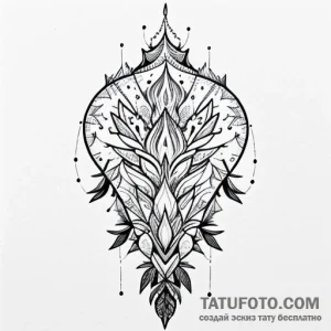 Spruce, tattoo sketch design, on a clean whit… — эскиз тату (№1748770723_0, 01.06.2025 09:38) — Tatufoto.com