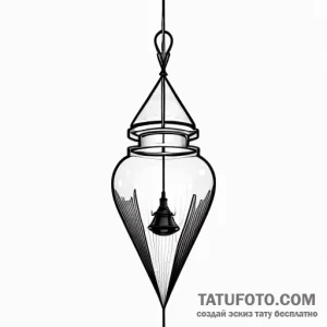 Bell, concept art for tattoo, minimalist tatt… — эскиз тату (№1748776670_1, 01.06.2025 11:17) — Tatufoto.com