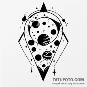 Planets, tattoo flash sheet design, clean lin… — эскиз тату (№1748777331_0, 01.06.2025 11:28) — Tatufoto.com
