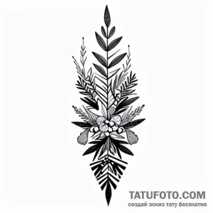Olive branch, tattoo flash sheet design, tras… — эскиз тату (№1748778652_0, 01.06.2025 11:50) — Tatufoto.com