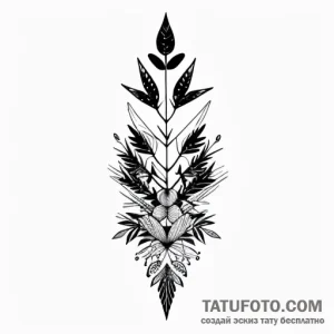 Olive branch, tattoo flash sheet design, tras… — эскиз тату (№1748778652_1, 01.06.2025 11:50) — Tatufoto.com
