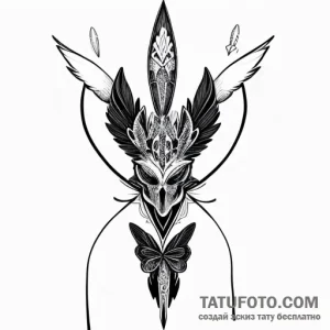 Mask, tattoo sketch design, detailed cross-ha… — эскиз тату (№1748782286_0, 01.06.2025 12:51) — Tatufoto.com