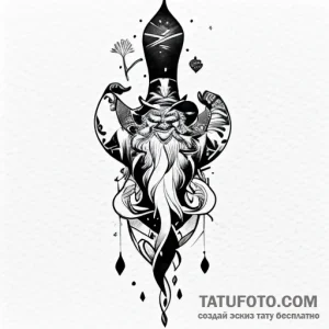 Leprechaun, tattoo flash sheet design, on a c… — эскиз тату (№1748782947_1, 01.06.2025 13:02) — Tatufoto.com