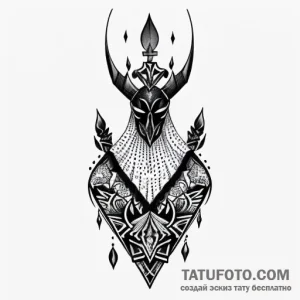 Queen of spades, ink illustration for tattoo,… — эскиз тату (№1748791867_1, 01.06.2025 15:31) — Tatufoto.com