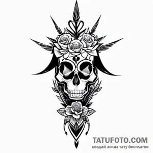 Indian, tattoo sketch design, on a clean whit… — эскиз тату (№1748800788_0, 01.06.2025 17:59) — Tatufoto.com
