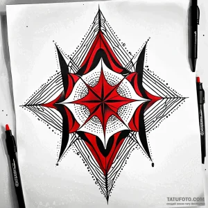 Abstraction, tattoo flash sheet design, on a… — эскиз тату (№1748816567_1, 01.06.2025 22:22) — Tatufoto.com