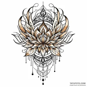 Patterns, tattoo line art, highly detailed, i… — эскиз тату (№1748841052_1, 02.06.2025 05:10) — Tatufoto.com