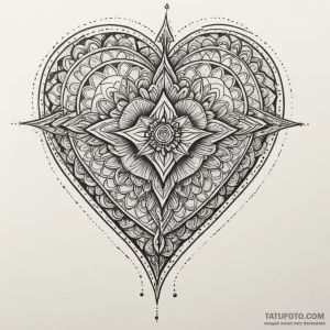Heart, tattoo sketch design, minimalist appro… — эскиз тату (№1748883367_0, 02.06.2025 16:56) — Tatufoto.com
