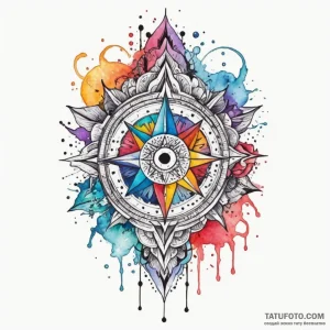 Elements (symbols), tattoo line art, on a cle… — эскиз тату (№1748897807_0, 02.06.2025 20:56) — Tatufoto.com