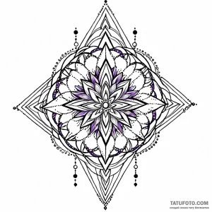 Violet, tattoo drawing outline, dotwork tatto… — эскиз тату (№1748898949_1, 02.06.2025 21:15) — Tatufoto.com