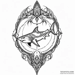 Shark, tattoo flash sheet design, highly deta… — эскиз тату (№1748900999_0, 02.06.2025 21:49) — Tatufoto.com
